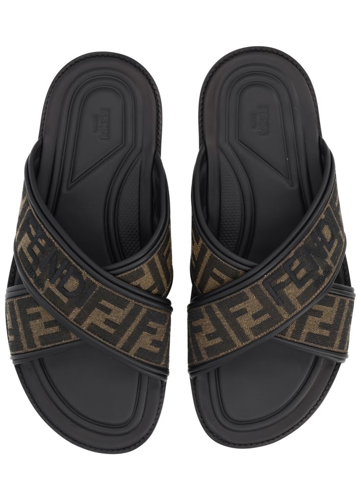 sandal Fendi Logo Slide
