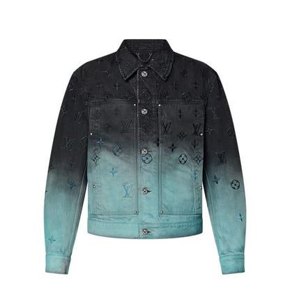 LV Embroidered Denim Blouson